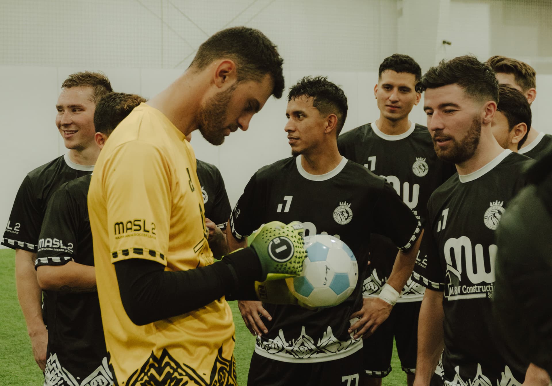 Coach Bruno da Silva leading a training session